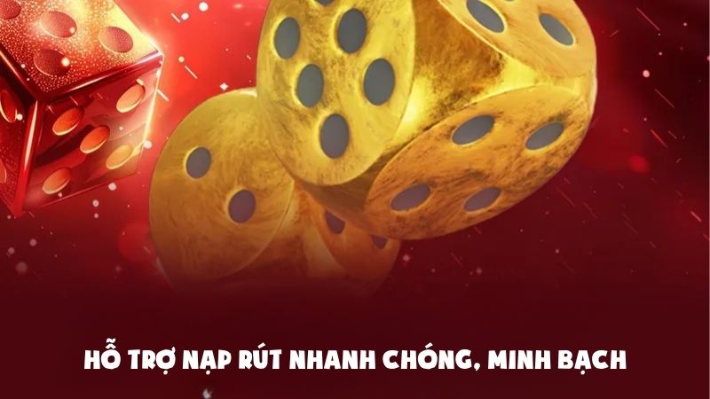 Hỗ trợ nạp rút nhanh chóng và minh bạch
